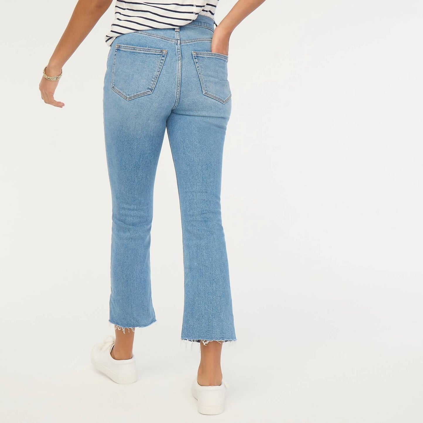 J.Crew - High-rise Flare Crop Jean In All-day Stretch