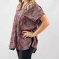 Adrienne - V-neck Snake Print Top