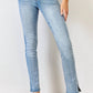 Trendsi - Women's Kancan Full Size Mid Rise Y2k Slit Bootcut Jeans