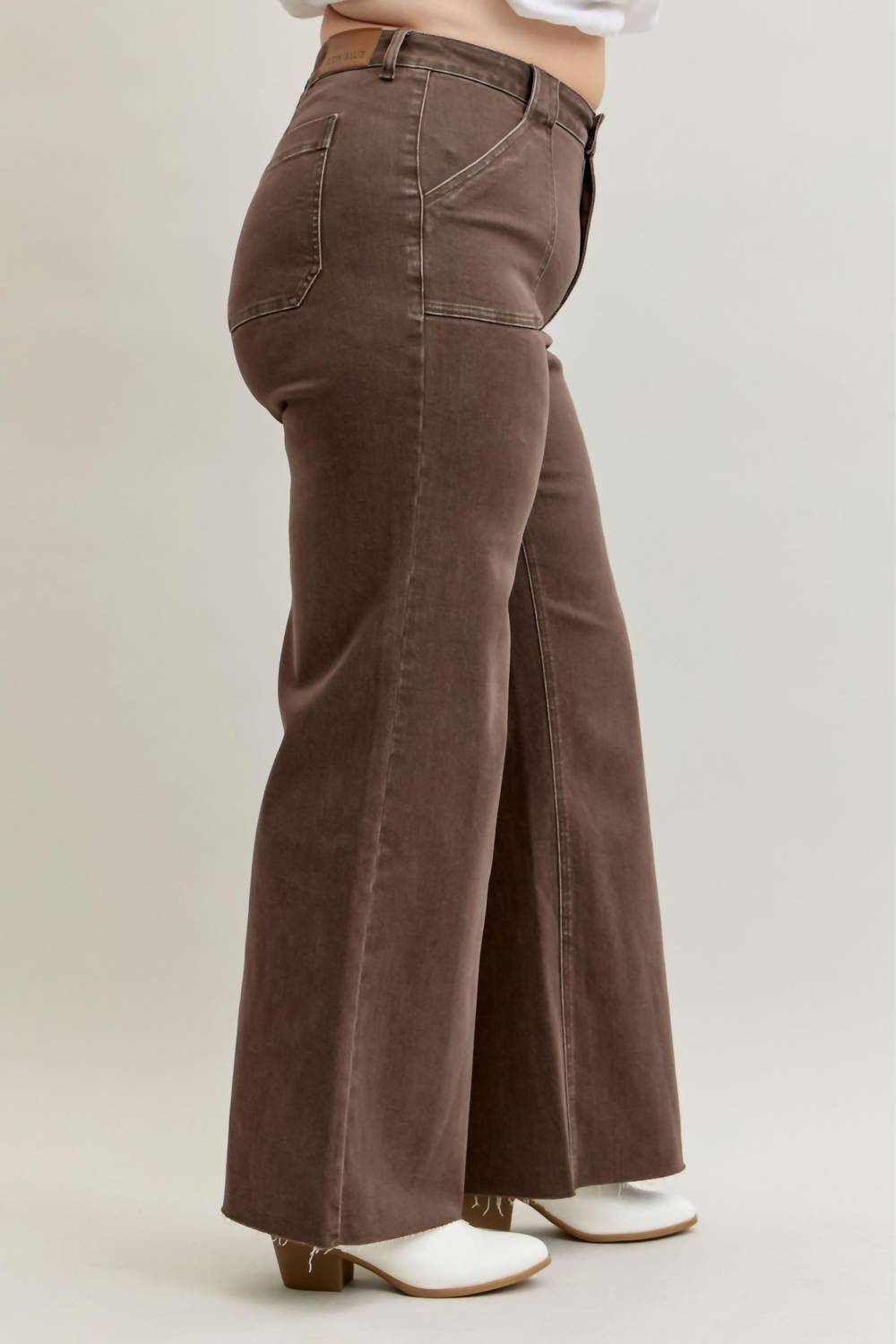 Judy Blue - Retro High Waist Wide Leg Jeans - Plus