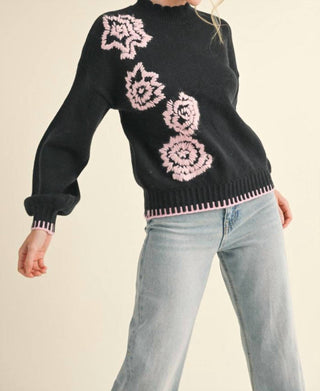 &Merci - Abigail Flower Detail Sweater
