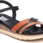 Xti - Women's Low Wedge Strappy Sandals