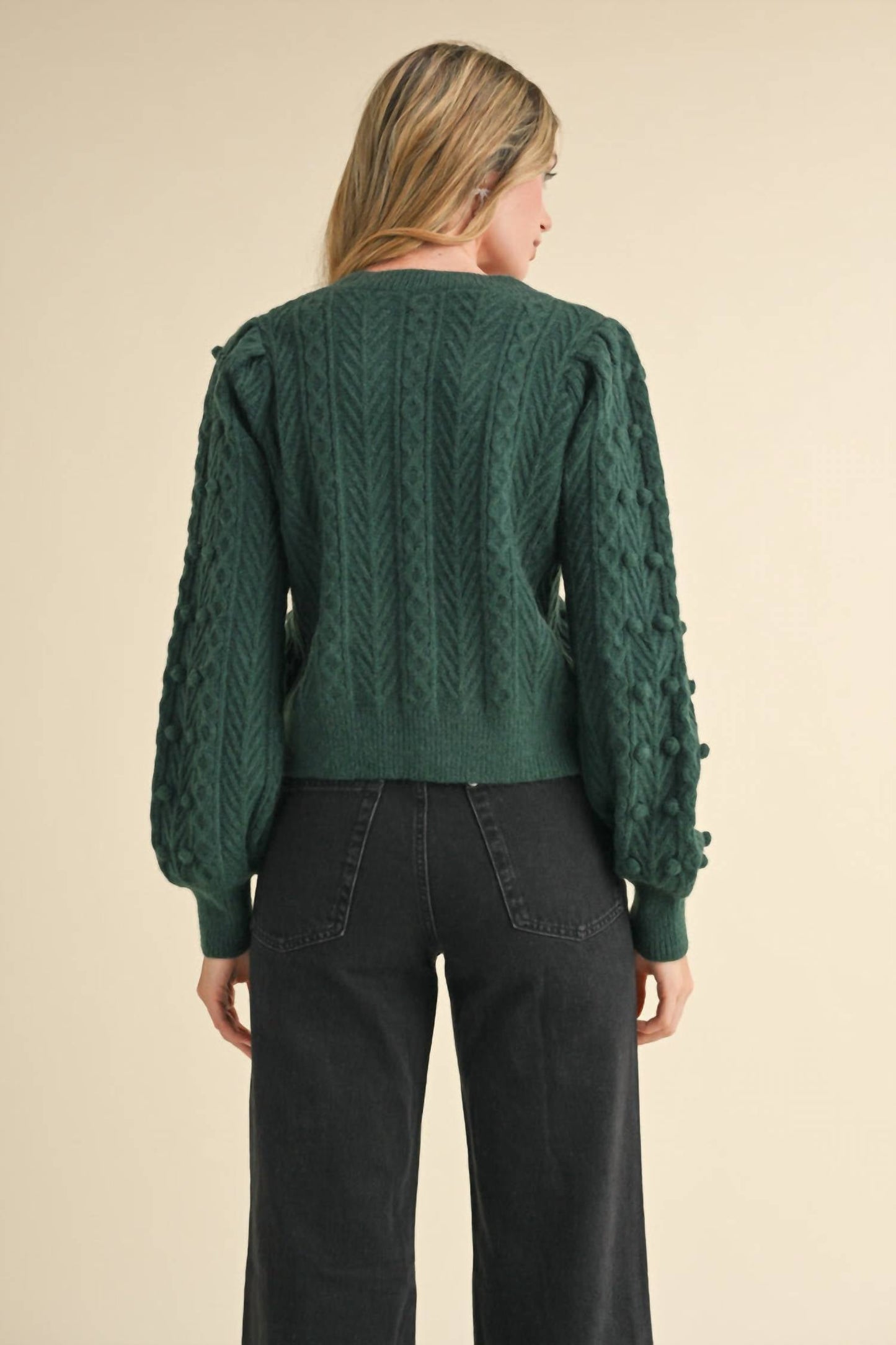 &Merci - Bow Long Sleeve Cardigan
