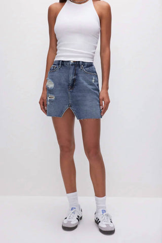 Good American - Cut Out Mini Skirt