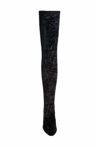 Stuart Weitzman - Womne's Vidaland Stretch Crushed Velvet Otk Boots