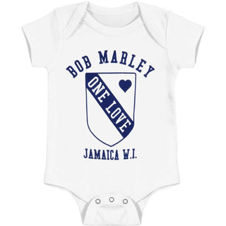 Bob Marley - Baby's One Love Crest One Piece Bodysuit