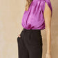 Entro - Mock Neck Open Back Bodysuit