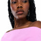 Nia - Palmer Off Shoulder Bell Sleeve Ribbed Sweater