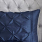 7 Piece Tufted Comforter Set Navy King