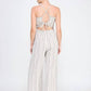 Allie Rose - Sea Breeze Striped Jumpsuit