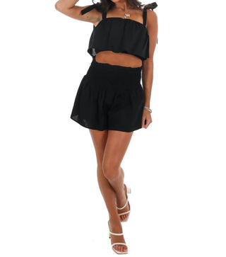 Ee:Some - Weekend Duo Crop Top And Short Set