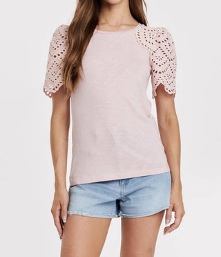 Another Love - Shea Eyelet Sleeve Top