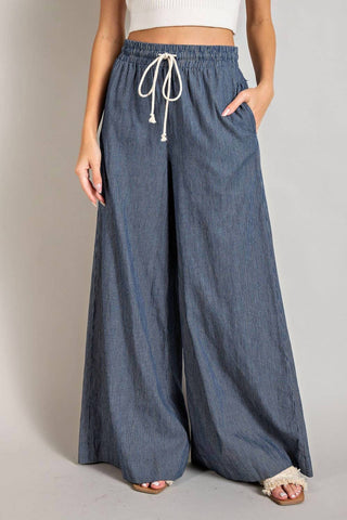 Ee:Some - Lawson Wide Leg Pants