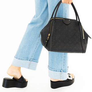 Beautiisoles By Robyn Shreiber - Women's Dita Platform Leather Sandal