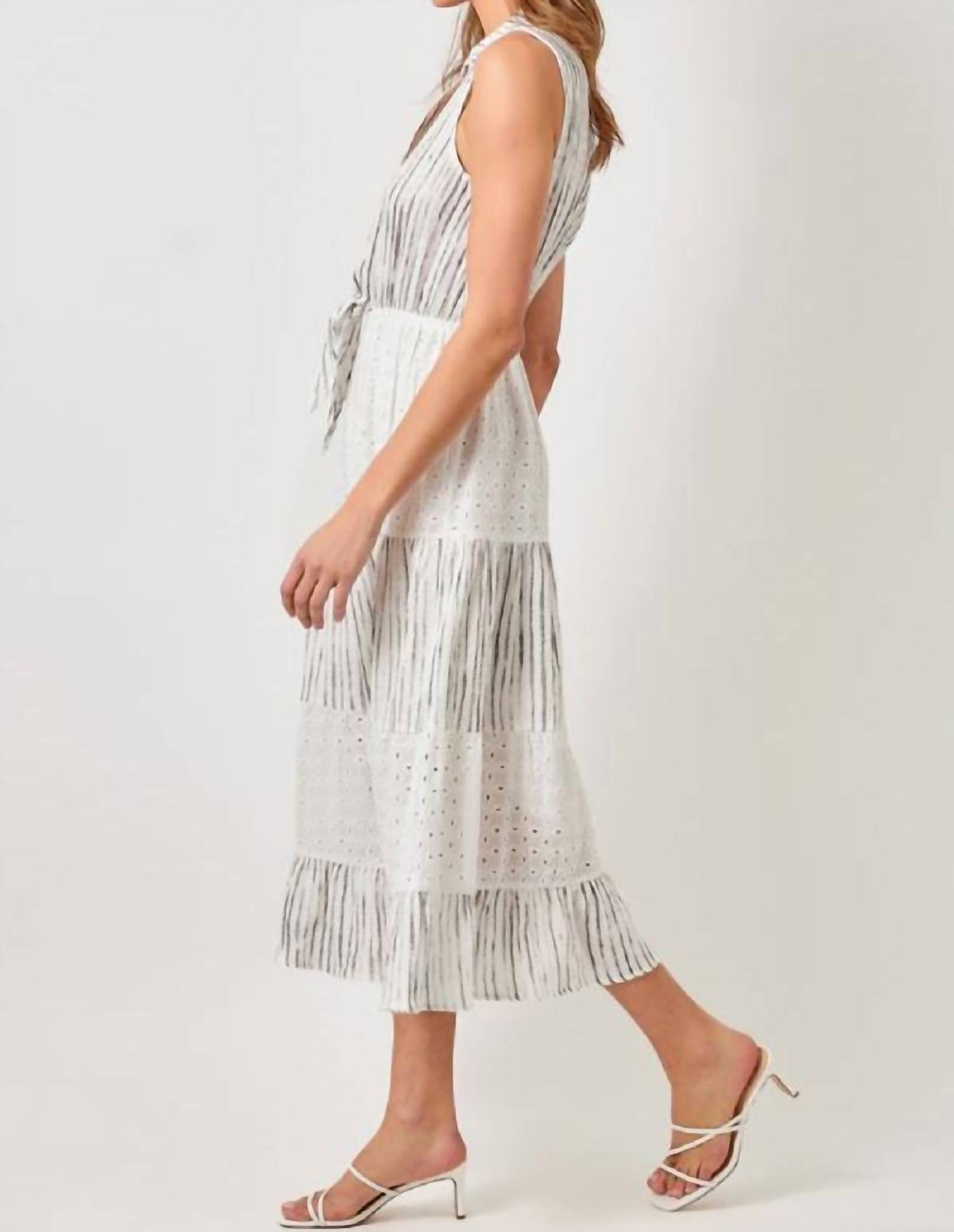 Mystree - Cool Tie Front Long Dress