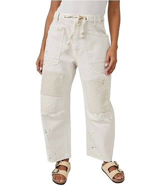 Free People - Moxie Low Slung Pull-on Barrel Jeans