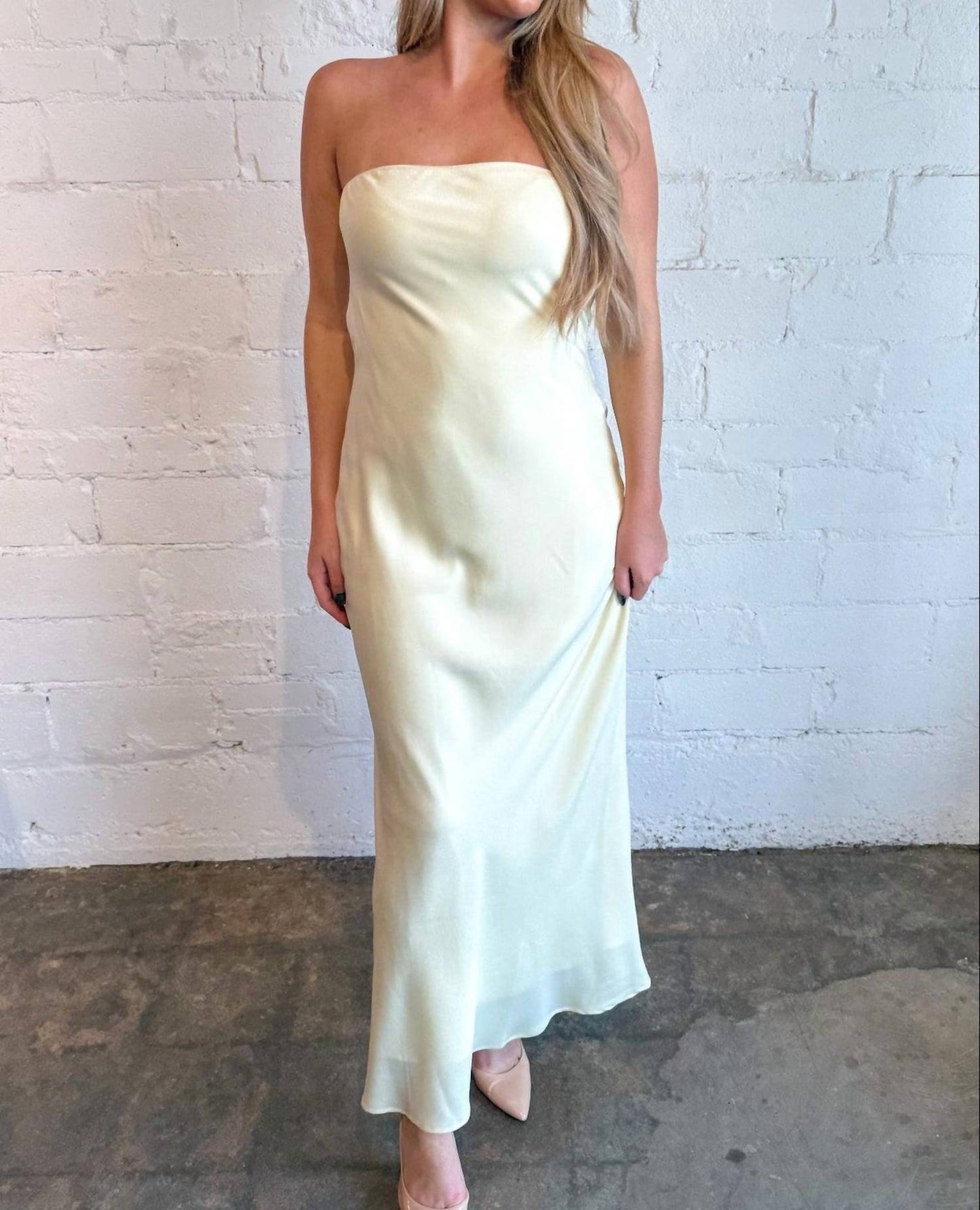 Cotton Candy - Downtown Strapless Maxi Dress