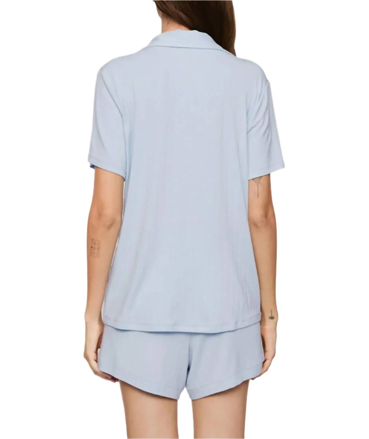 Eberjey - Gisele Rib Relaxed Short Pajama Set
