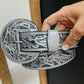 Cowgirl Vogue - Women's Beverly Tooled Leather Belt