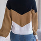 Lovesoft - Lapel Contrast Pullover Sweater
