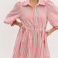 Entro - Fallon Striped Midi Dress