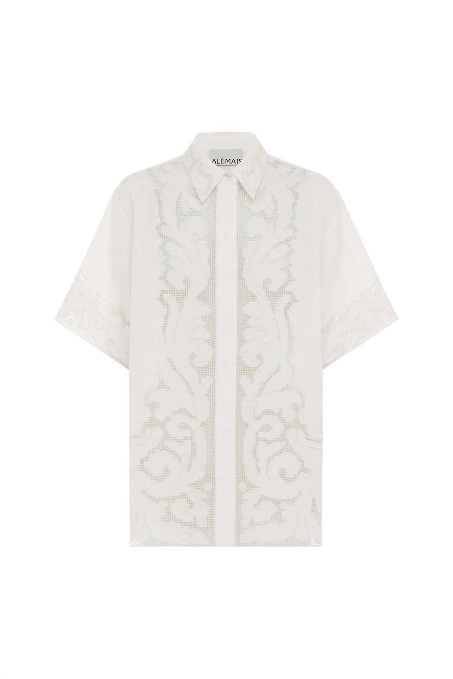 Alemais - Pegasus Embroidered Collared Shirt