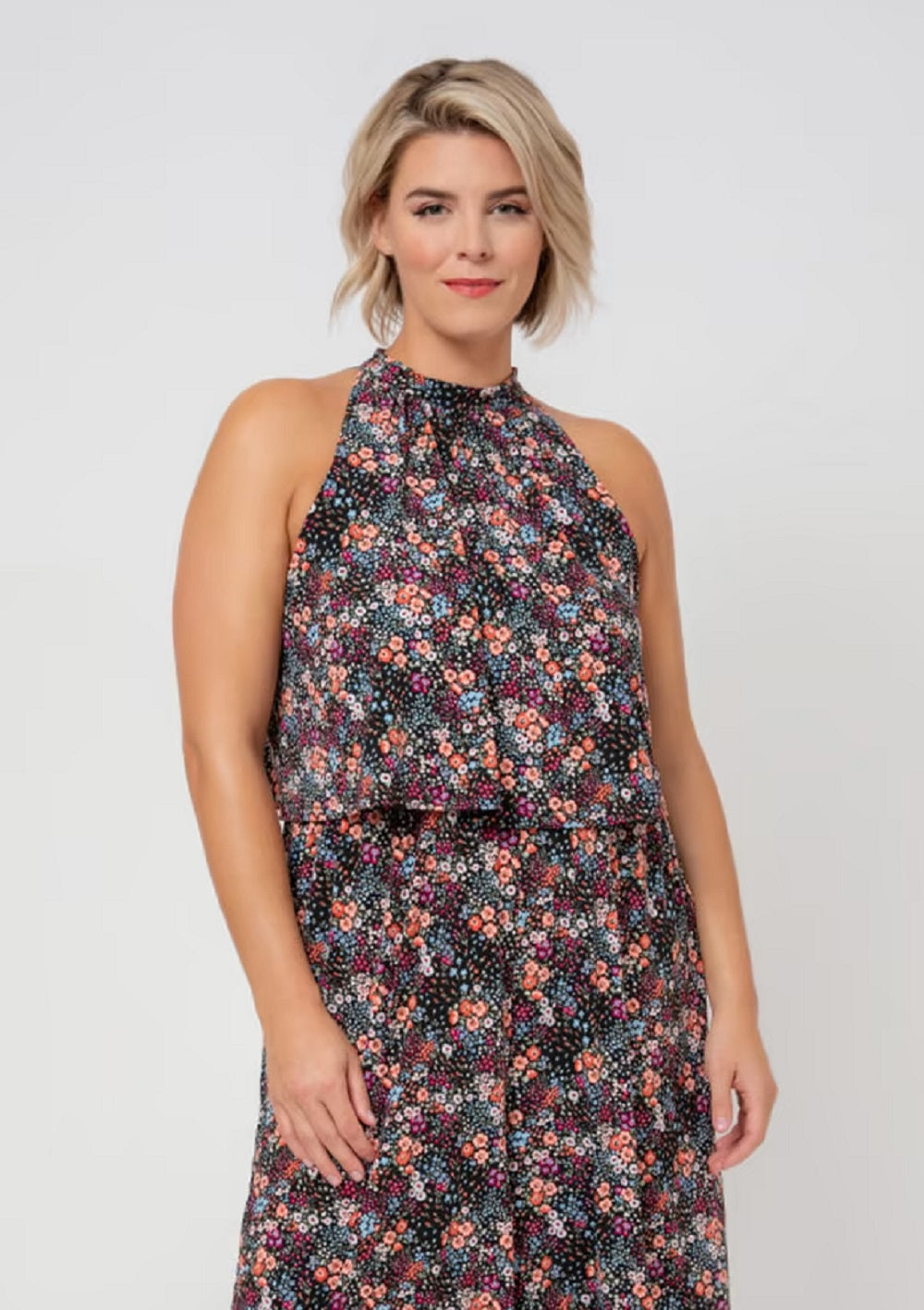 Leota Women's Skyler Cropped Jumpsuit Black Size 3X