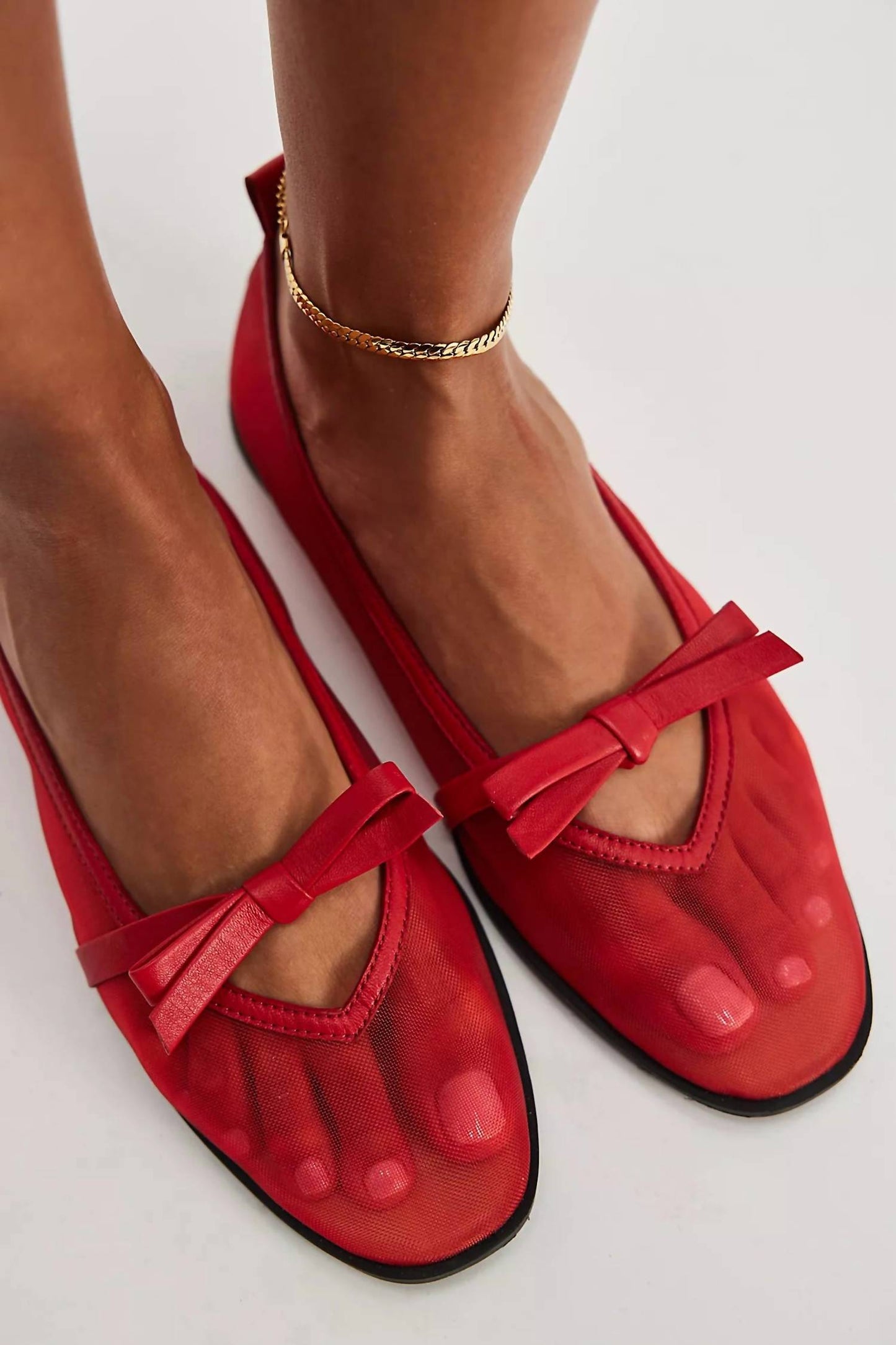 Free People - Mesh Mania Bow Flat Shoes