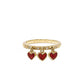 Hidalgo - Women's Dangle Heart Charm Ring