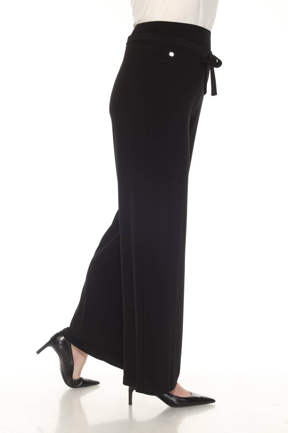 Joseph Ribkoff - Belted Pull On Wide Leg Pants