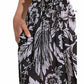 Elan - Floral Cascade Flowy Wide Leg Pants