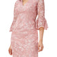 Adrianna Papell - Floral Embroidered Mini Dress
