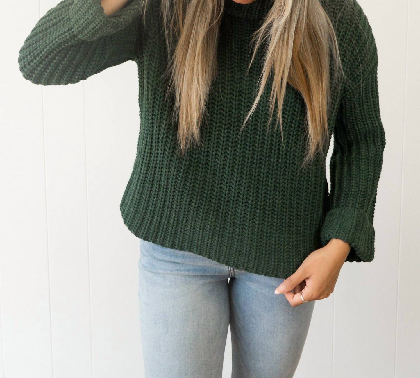 525 America - Vida Chunky Turtleneck Shaker Pullover Sweater