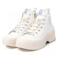 Xti - WOMEN'S CANVAS PLATFORM HIGH-TOP SNEAKERS