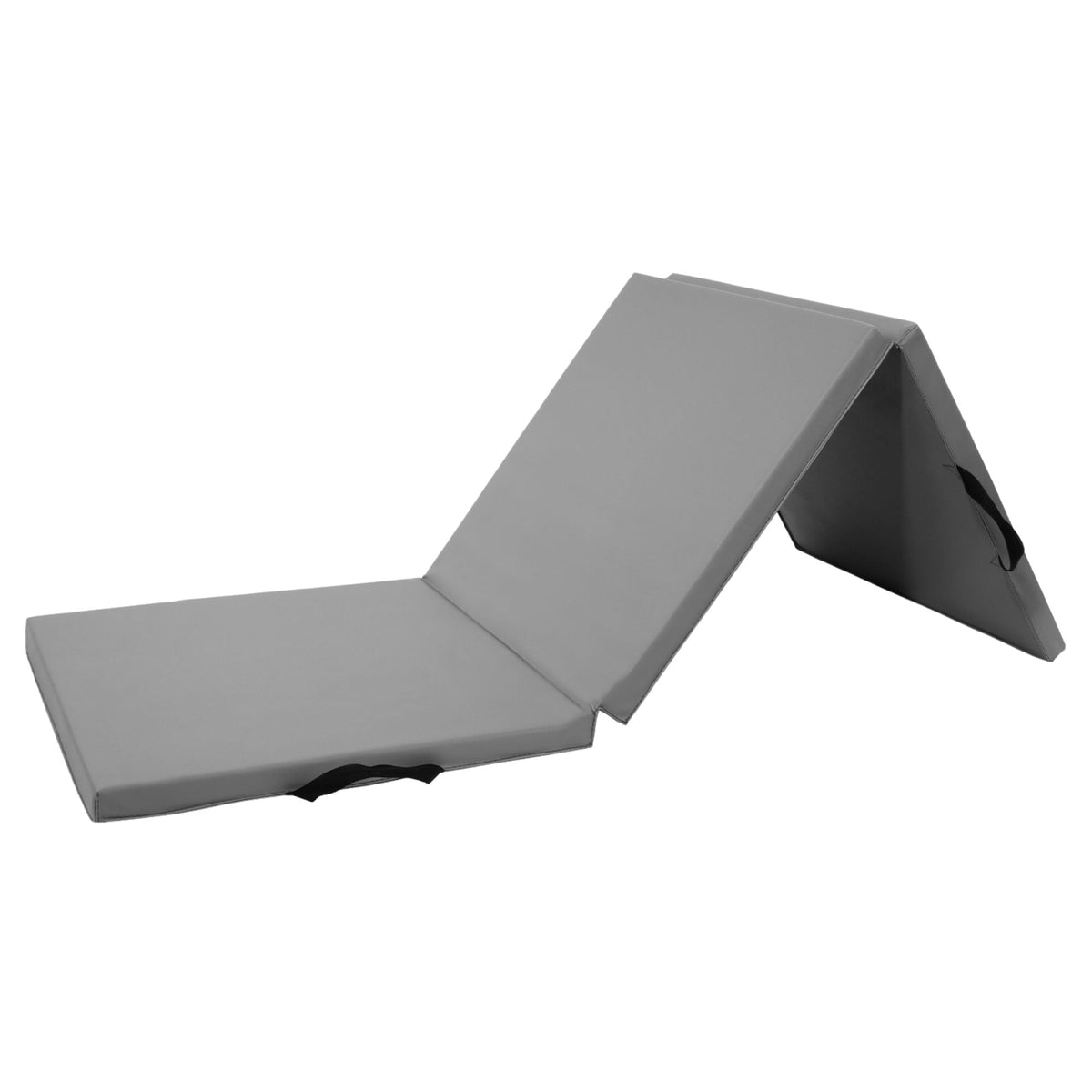 BalanceFrom Fitness GoGym 6 'x 2' x 1.5" Folding 3 Panel Exercise Gym Mat, Gray