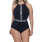 Profile By Gottex - Plus Size High Neck One Piece Swimsuit