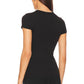 Enza Costa - Supima Cotton Cap Sleeve Crew Shirt