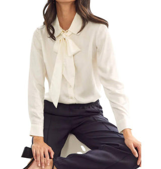 Aspiga - Satin Bow Blouse