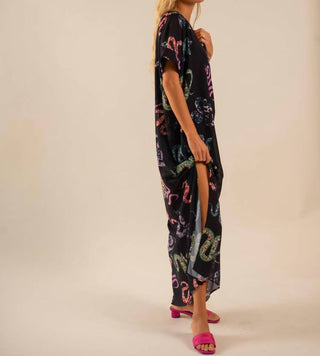 Care Tucker - Beatrice All Over Snake Pattern Kaftan Dress