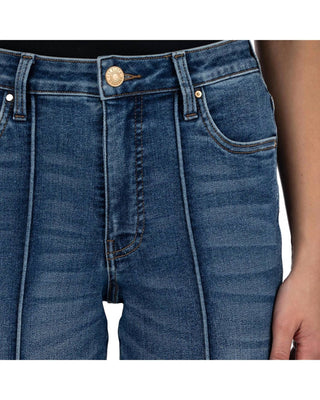 Kut From The Kloth - Fay High Rise Cuff Straight Leg Jeans