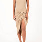 Anemos - Selene Drop Waist Drape Midi Dress