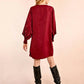 Molly Bracken - Fancy Sleeve Satin Dress