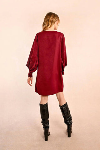 Molly Bracken - Fancy Sleeve Satin Dress