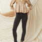 Entro - Leopard Iridescent Babydoll Top