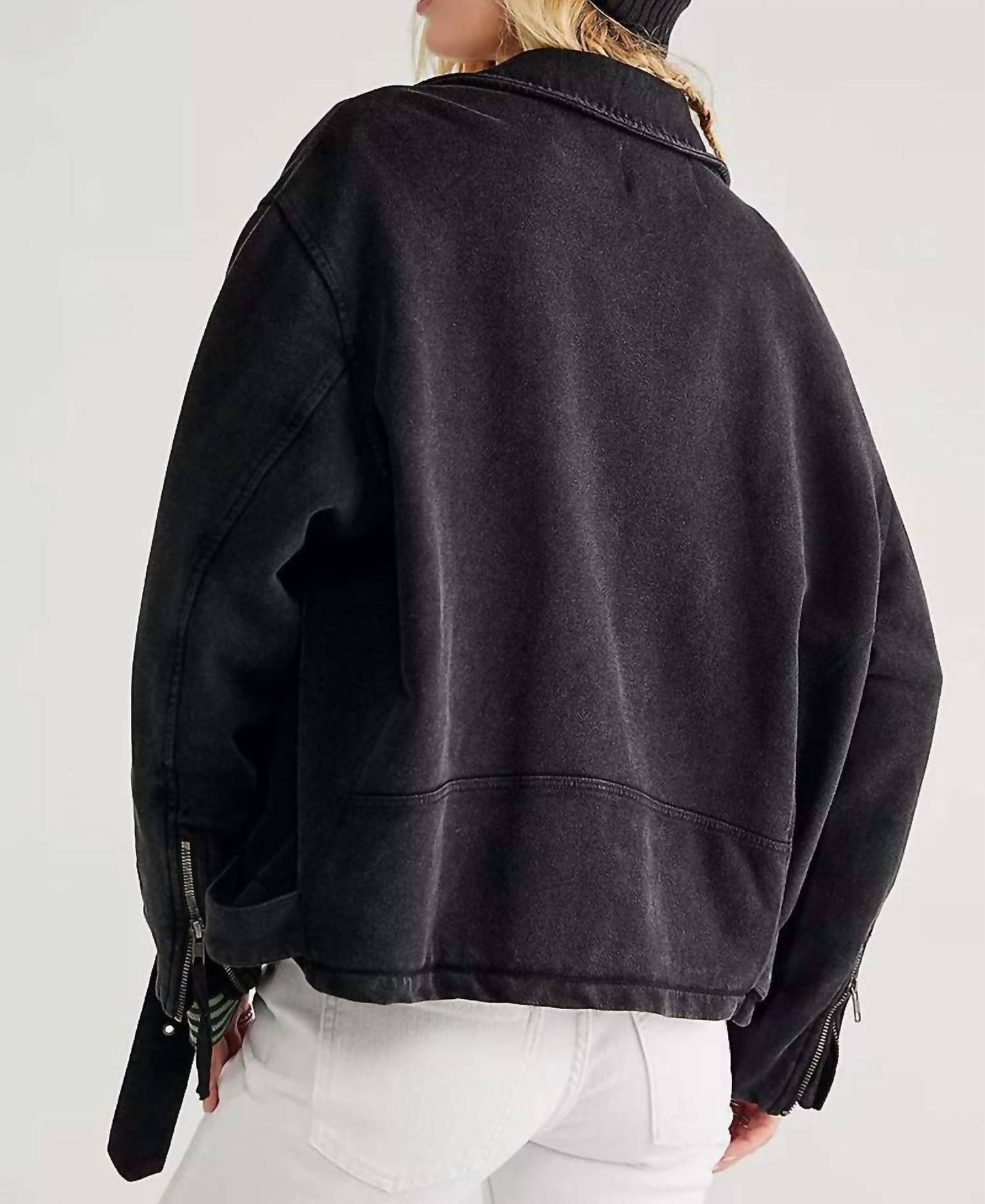 Free People - Rebel Rebel Knit Moto Jacket