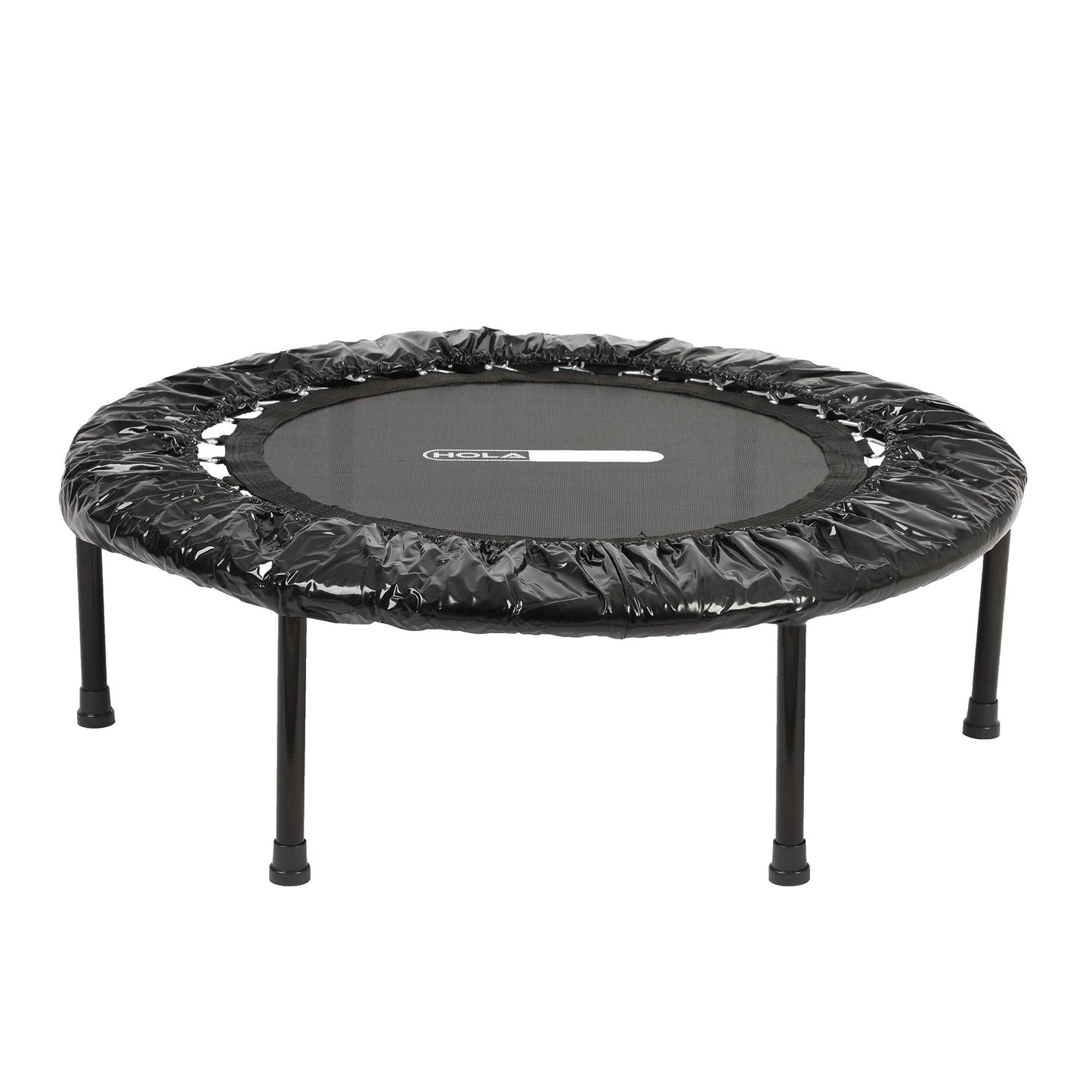 HolaHatha Foldable Mini Trampoline, 36" Round Portable Fitness Rebounder, Black