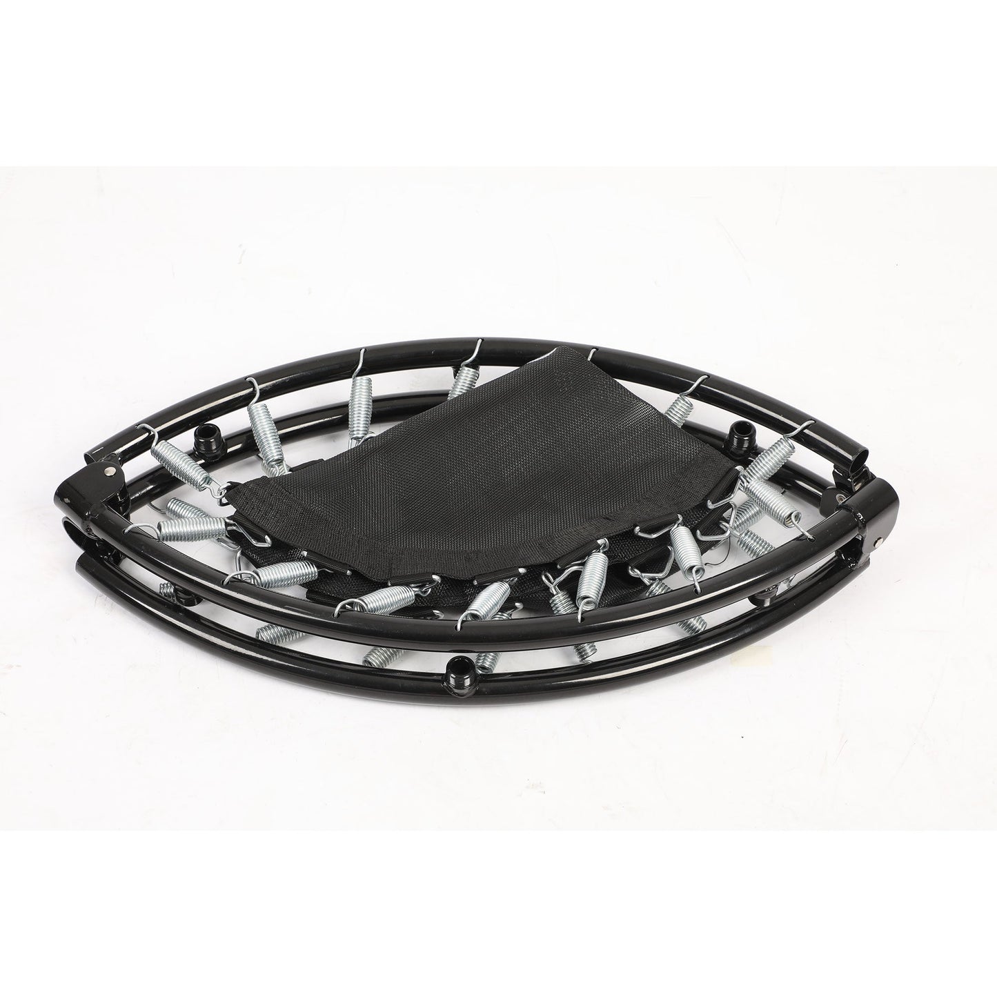 HolaHatha Foldable Mini Trampoline, 36" Round Portable Fitness Rebounder, Black