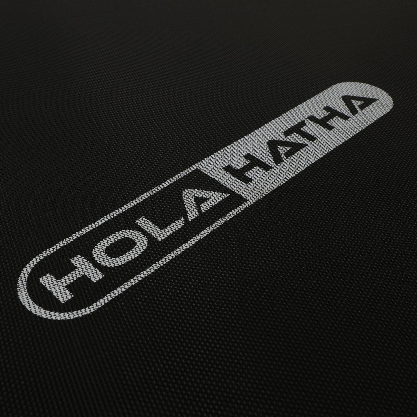 HolaHatha 48 Inch Foldable Mini Fitness Trampoline with Adjustable Handle, Black