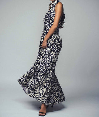 Urban Daizy - Halter Tiered Maxi Dress