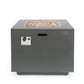 33" Outdoor Iron Square Propane Fire Pit - Brushed Brown